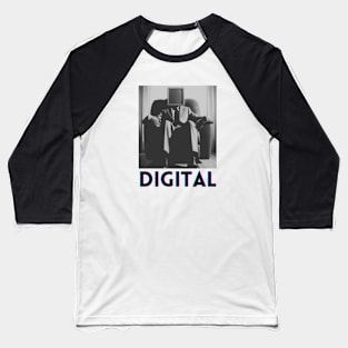 Digital Visions in Marvelous Technicolor Baseball T-Shirt